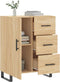 vidaXL - Dressoir - 69,5x34x90 - cm - bewerkt - hout - sonoma - eikenkleurig