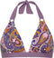 Cyell PRETTY PAISLEY - Bikinitop Halter Voorgevormd Dames - Maat 38D - Paars