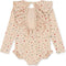 Konges Slöjd Manuca Frill badpak kind - Multiple hearts - Maat 3 jaar