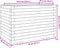 vidaXL - Plantenbak - 70x40x49,5 - cm - massief - grenenhout - wasbruin