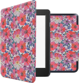 imoshion E-reader Hoesje - Geschikt voor Tolino Page 2 - Design Sleepcover Bookcase - Flower Watercolor