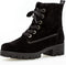 Gabor 71.711.17 - Veterboots - Stoere veterboot met taping-detail - Zwart - Maat 37