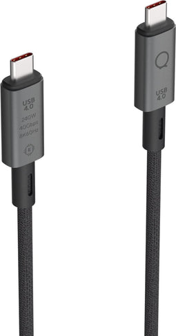 LINQ Connects USB4 Pro USB-C naar USB-C Kabel – Geschikt voor 40Gbps en 100W Power Delivery | 30cm Hoogwaardige Kabel