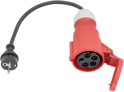 AS Schwabe 61373 Stroom Adapterkabel 16 A Zwart 0.3 m H07RN-F 3G 2,5 mm²