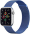 imoshion Milanees magnetisch bandje - Geschikt voor Apple Watch 1, 2, 3, 4, 5, 6, 7, 8, 9, 10 (42 mm), SE - 38/40/41 mm - Blauw - S