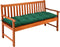 Detex - Zitbankkussen - Weerbestendig Visco-effect - Groen 145x45x8cm