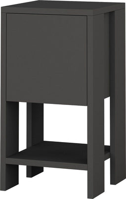 Merkloos Nachtkastje - 30x55x30cm - Duurzaam Melamine - Antraciet