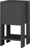 Merkloos Nachtkastje - 30x55x30cm - Duurzaam Melamine - Antraciet