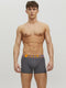 JACK&JONES ADDITIONALS JACCRAZY - Boxershorts 3-pack - Zwart Donkergrijs Helder Blauw (3-pack)