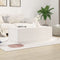 vidaXL - Salontafel - 100x50x35 - cm - massief - grenenhout - wit