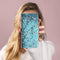 iMoshion Hoesje Geschikt voor Samsung Galaxy A52s / A52 (4G) / A52 (5G) Hoesje Met Pasjeshouder - iMoshion Design Softcase Bookcase - Blauw / Meerkleurig / Blossom
