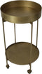 Set Bijzettafel Trolley - Goud