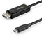 Startech.com CDP2DP141MBD - USB-C naar DisplayPort 1.4 kabel - 1 m - Zwart