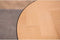 Ronde eiken eettafel Bern Ø120 cm Visgraat - Naturel