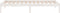 vidaXL - Bedframe - massief - hout - wit - 90x190 - cm