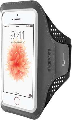 Mobiparts Comfort Fit - Sport Armband - Lichtgewicht ademend materiaal - Zwart