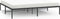 vidaXL - Bedframe - metaal - zwart - 200x200 - cm