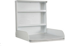byBO Pippi - Wandcommode - Opklapbaar met opbergvakken - Wit