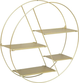 Atmosphera Wandplank - Rond - D50cm - Goud