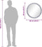 vidaXL - Wandspiegel - 60 - cm - gehard - glas