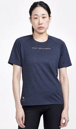 Craft ADV Gravel SS fietsshirt korte mouwen zwart dames
