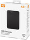 WD Elements Portable - Externe Harde Schijf 1,5TB - USB 3.0 - Zwart