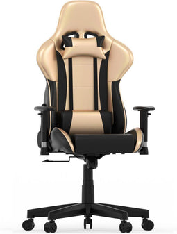 Gamestoel GoldGamer deluxe - bureaustoel - racing gaming stoel - zwart goud