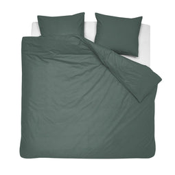 Cinderella Weekend - Dekbedovertrek - Katoen - 200x200 cm - Groen (2 stuks)