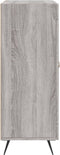 vidaXL - Dressoir - 69,5x34x90 - cm - bewerkt - hout - grijs - sonoma - eikenkleurig