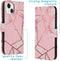 iMoshion Hoesje Geschikt voor iPhone 14 Hoesje Met Pasjeshouder - iMoshion Design Softcase Bookcase - Roze / Pink Graphic