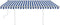 vidaXL - Luifel - handmatig - uittrekbaar - met - LED - 4,5x3 - m - blauw - en - wit