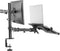 SpeaKa Professional SP-MM-302 - Monitor-scharnierarm - Dubbele verstelling met laptophouder - 360° draaibaar