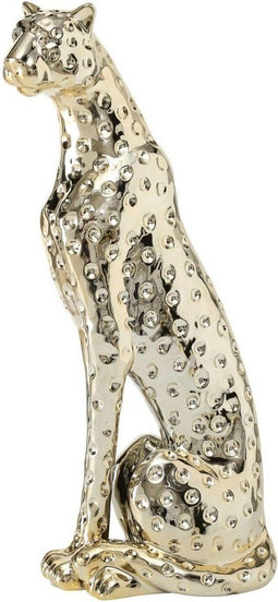 Safaary - Luipaard Beeld Goud Kaguja Ø 10 x 33 cm