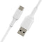 Belkin BoostCharge - USB-A naar USB-C kabel - 60W snelladen - Wit (2 stuks)