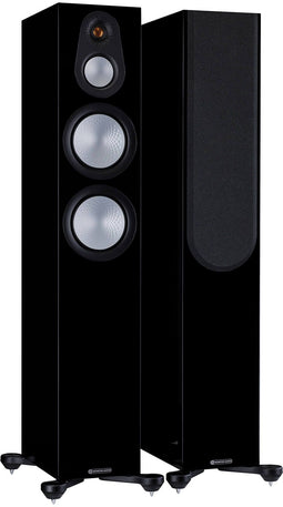 Monitor Audio Silver 300 7G - Zuilspeaker - 3-weg - Hoogglans Zwart