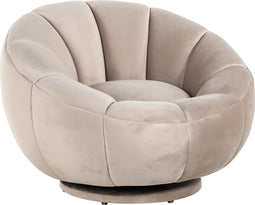 Richmond Draaifauteuil Kendall khaki velvet (Quartz Khaki 903)