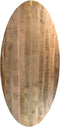 Ovaal tafelblad Portland - 260x120x5 - Naturel - mangohout