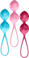 Satisfyer Balls, lustkogels trainings-set, bonte dubbele kogels voor meer seksplezier, 3,4 cm, 3 delen