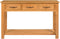 vidaXL - Wandtafel - 110x35x75 - cm - massief - eikenhout