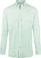 McGregor Heren Overhemd - Stretch Oxford - Kleine Streep - Lichtgroen - Regular Fit - Lange Mouw
