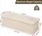 Eugad Opbergbank met Deksel - Beige - 110 x 38 x 38 cm