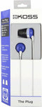 Koss The Plug - In Ear Hoofdtelefoon - Actieve ruisonderdrukking (ANC) - Blauw