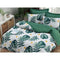Beddengoedset - 1 dekbedovertrek 220 x 240 cm + 2 kussenslopen 60 x 60 cm - 65% katoen 35% polyester - Groen