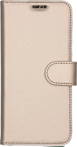Accezz Hoesje Geschikt voor Samsung Galaxy S21 Hoesje Met Pasjeshouder - Accezz Wallet Softcase Bookcase - goud