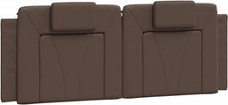 vidaXL - Hoofdbordkussen - 140 - cm - kunstleer - bruin