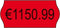 Prijstangetiketten Avery permanent 26x12mm rood 10 rol in doos