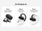 Belkin SoundForm ClearFit - Open-Ear Wireless Earbuds - Bluetooth 5.3 IPX5 Zwart