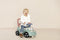 Smoby - Little Smoby auto Ride-On - Loopauto met opbergruimte - Groen Blauw Wit