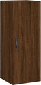 vidaXL - Wandkast - 34,5x34x90 - cm - bewerkt - hout - bruin - eikenkleur