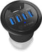ICY IB-HUB1403A - USB 3.0 Hub met 4x USB-A en Audio - Zwart